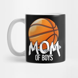 Mom Of Boys Basketball Mug